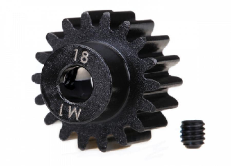 Traxxas Pinion Gear 18T 1.0M Pitch for 5mm Shaft (Machined) TRX6491R