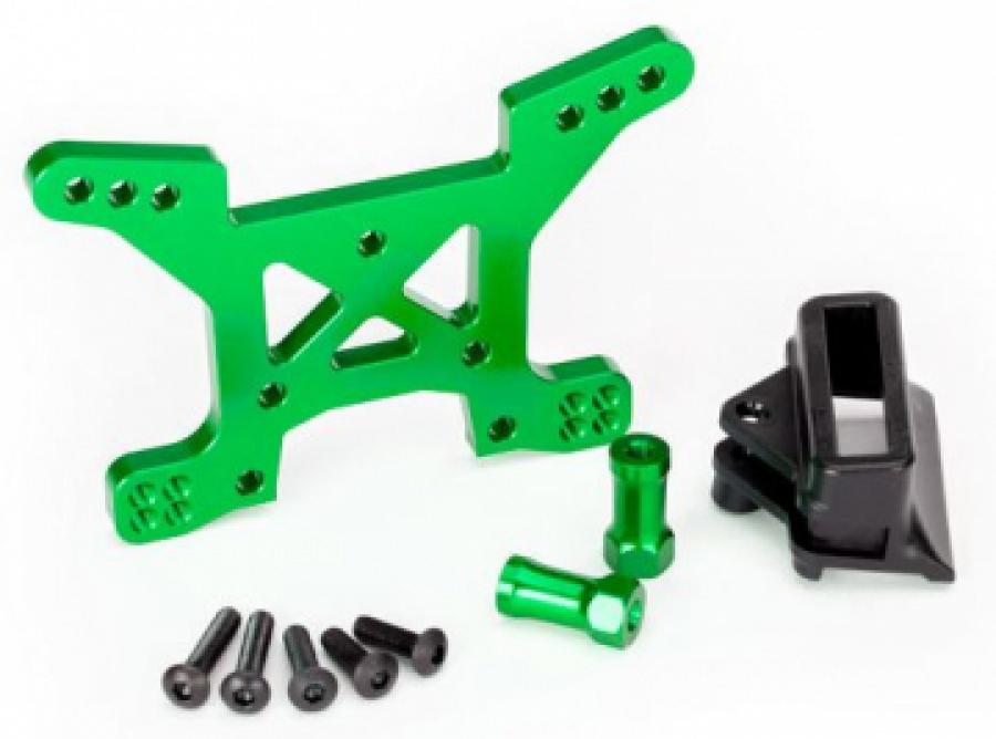 Traxxas Shock Tower Front Alu Green Rustler 4x4 TRX6739G