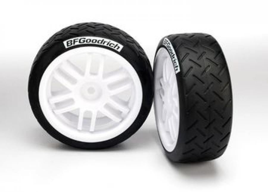 Traxxas Tires & Wheels BFGoodrich/Rally White 1/16 (2) TRX7372