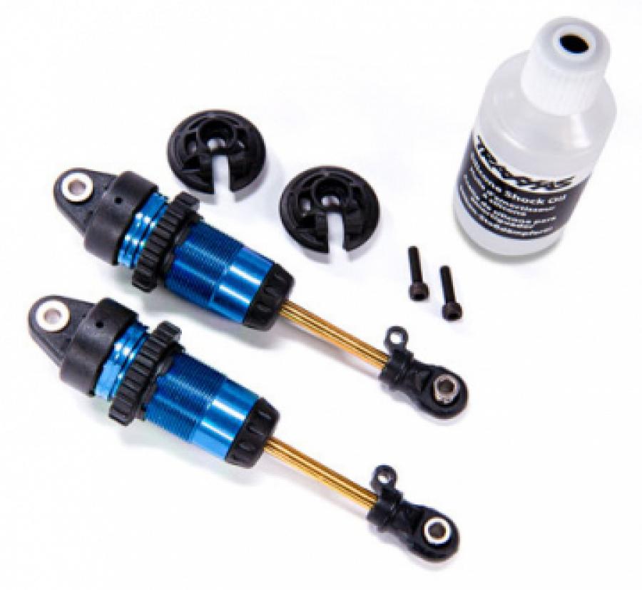 Traxxas Shocks Blue GTR Long without springs (2) TRX7461