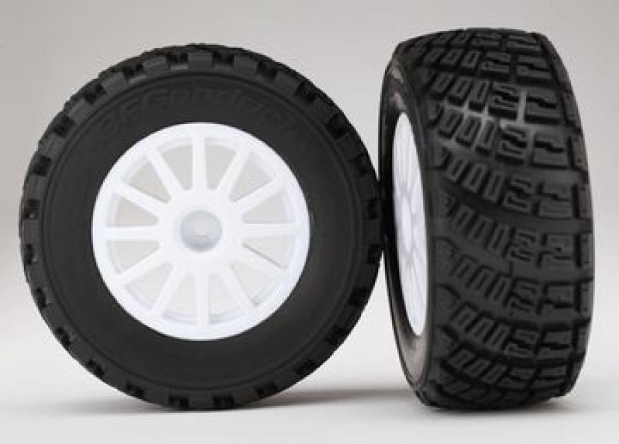 Traxxas Tires & Wheels BFGoodrich S1/White Rally 1/10 TSM (2) TRX7473R