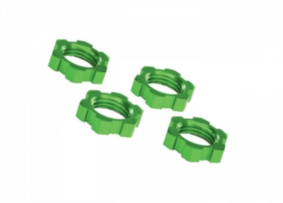 Traxxas Wheel Nuts 17mm Alu Green (4) TRX7758G