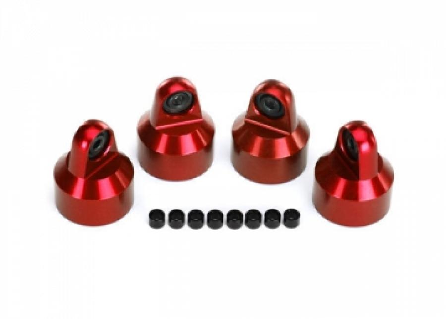 Traxxas Shock Caps Aluminium Red (4) TRX7764R