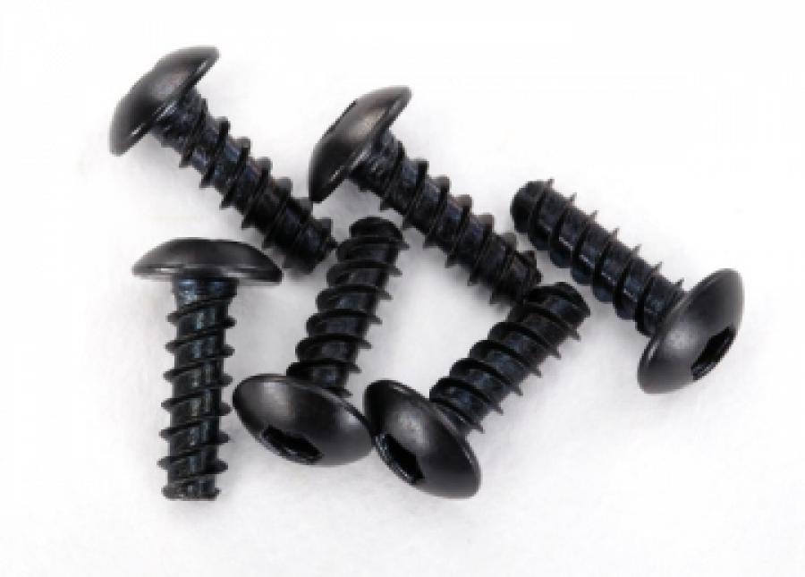 Traxxas Screws 2.6x8mm Self-Tapping Button-head Hex Socket (6) TRX7943