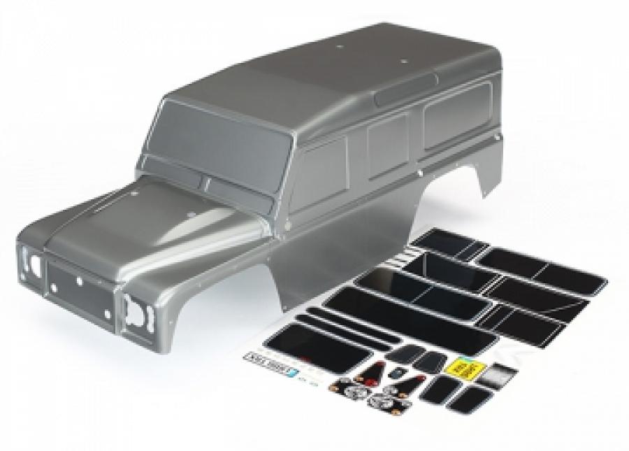 Traxxas Body Land Rover Defender Graphite Silver TRX8011X