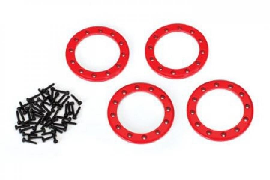 Traxxas Beadlock Rings 1.9" Alu Red (4) TRX8169R