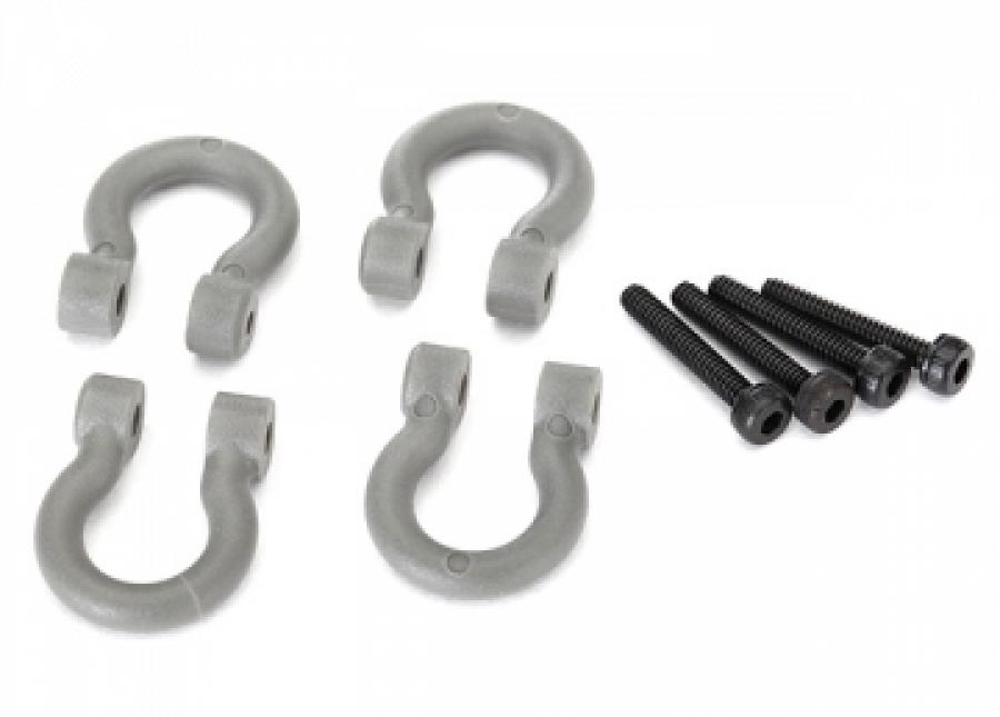 Traxxas Bumper D-Rings Grey (4) TRX8234