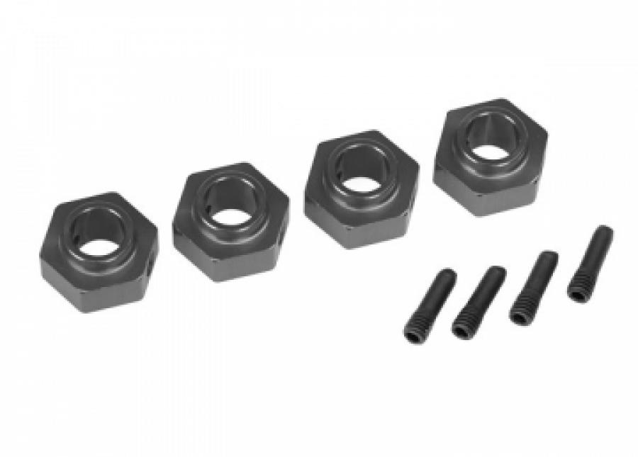 Traxxas Wheel Hubs 12mm Hex Alu Grey (4) TRX-4 TRX8269A