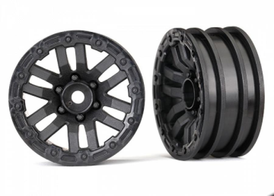 Traxxas Wheels TRX-4 Black 1.9" (2) TRX8271