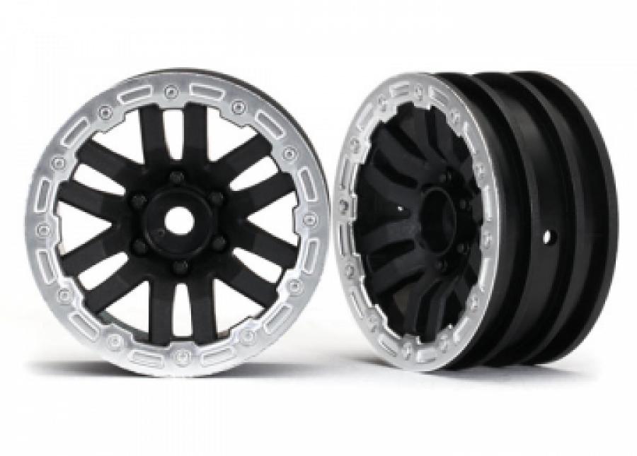 Traxxas Wheels TRX-4 Black-Satin 1.9" (2) TRX8271X