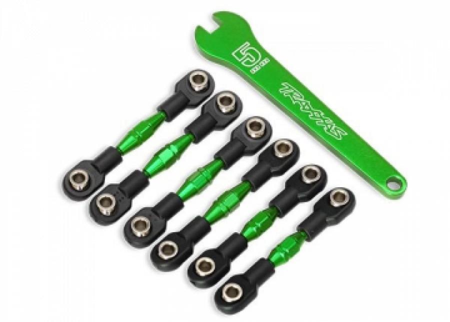 Traxxas Turnbuckles Front and Rear Alu Green (set) TRX8341G