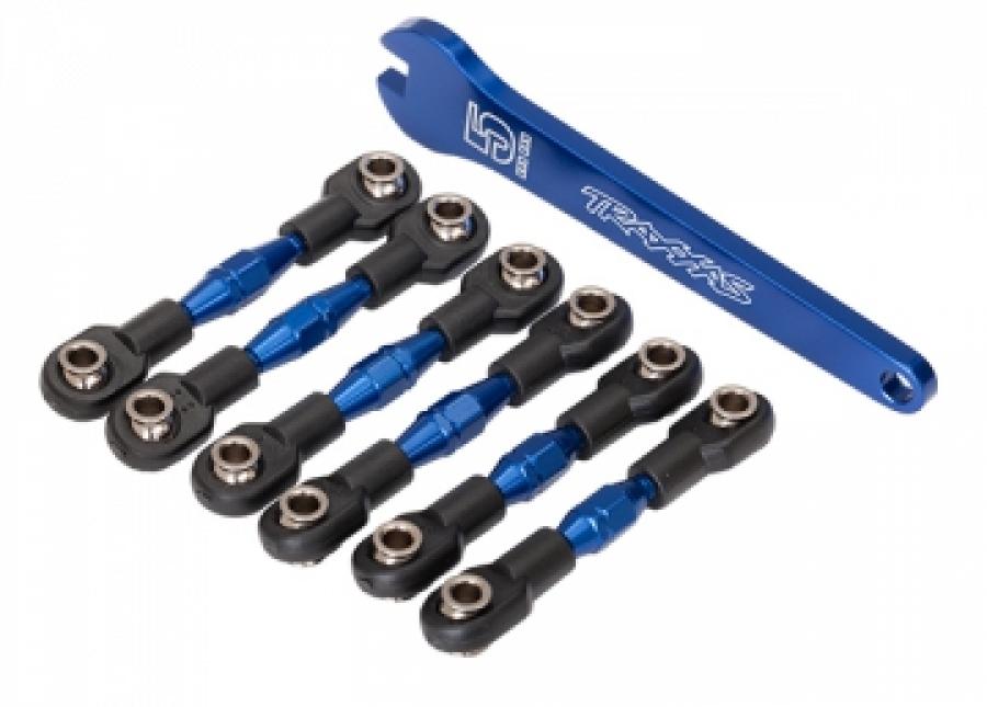 Traxxas Turnbuckles Front and Rear Alu Blue (set) TRX8341X
