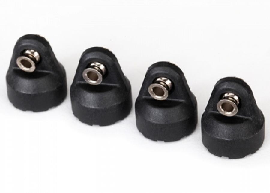 Traxxas Shock Caps with Hollow Balls Black (4) TRX8361