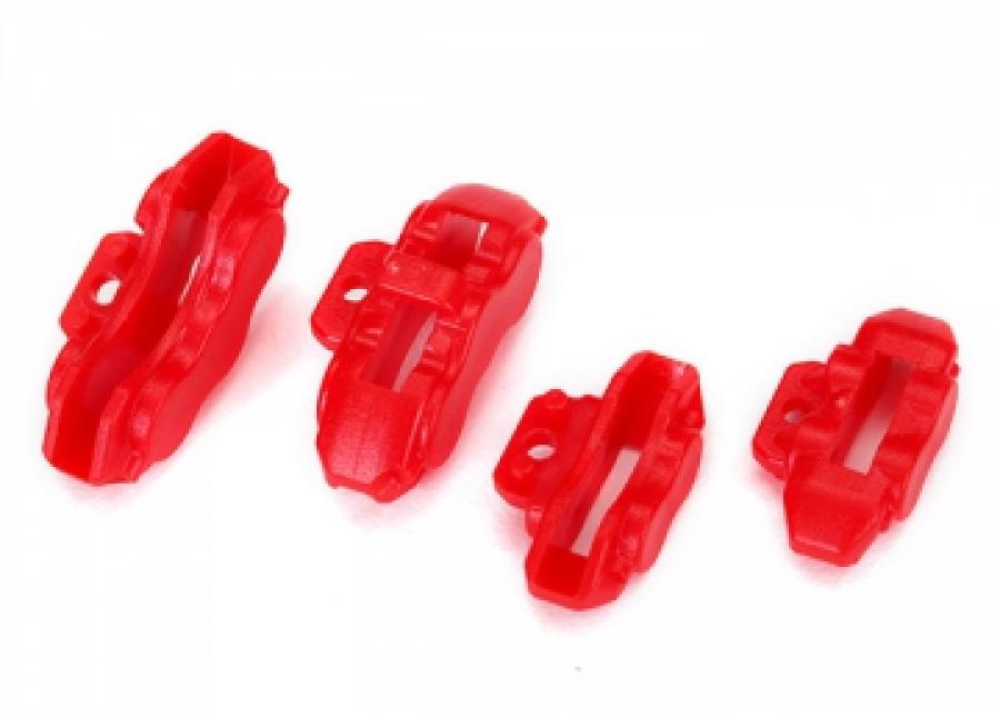 Traxxas Brake Calipers Red Front and Rear (4) TRX8367