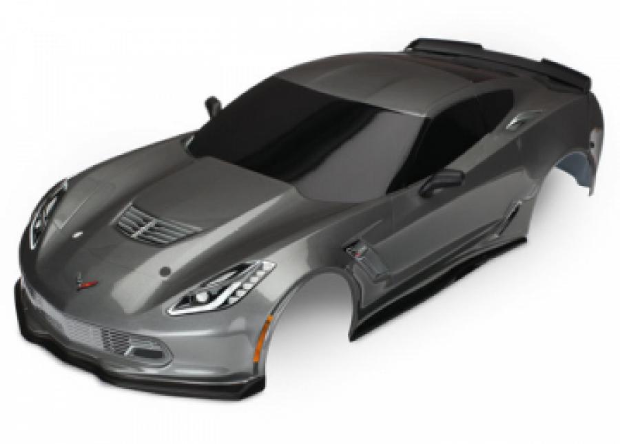 Traxxas Body Chevrolet Corvette Z06 Grey Painted TRX8386A