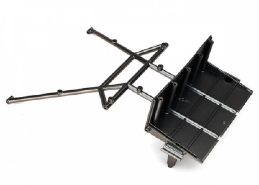 Traxxas Tube Chassis Center Rear Section Satin Chrome TRX8432X
