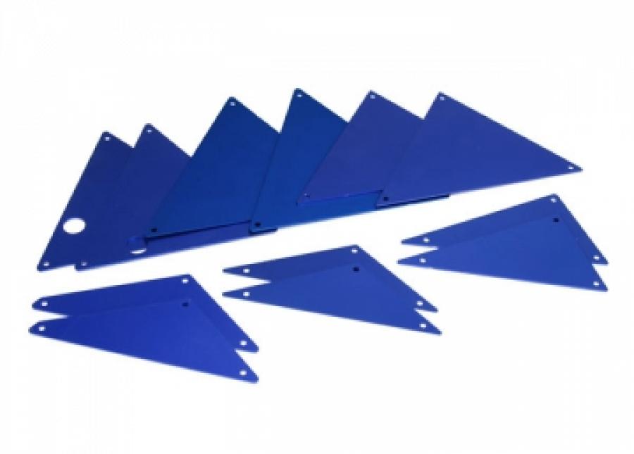 Traxxas Tube Chassis Inner Panels Blue Alu set TRX8434X