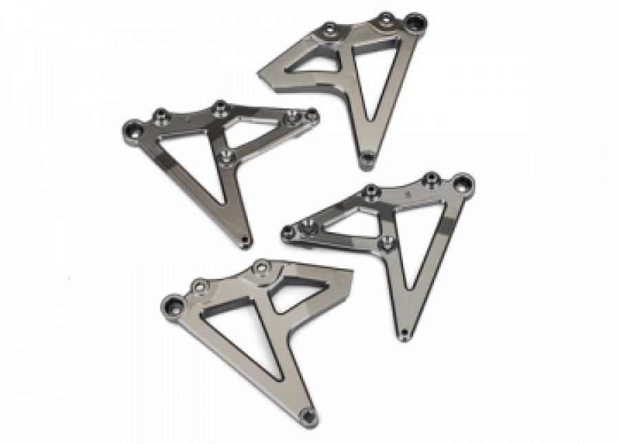 Traxxas Shock Mounts Rear Satin Chrome TRX8538X