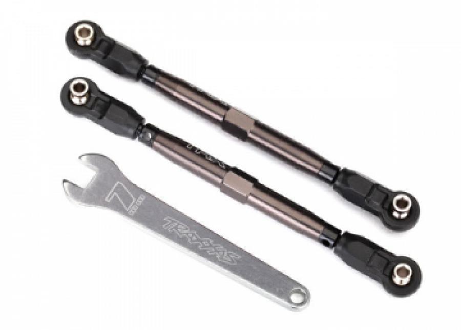 Traxxas Toe Links Front Complete Alu Grey with Wrench (2) UDR TRX8547A