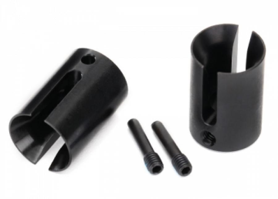 Traxxas Drive cup, machined steel (2)/ 4x17mm screw pins (2) TRX8652