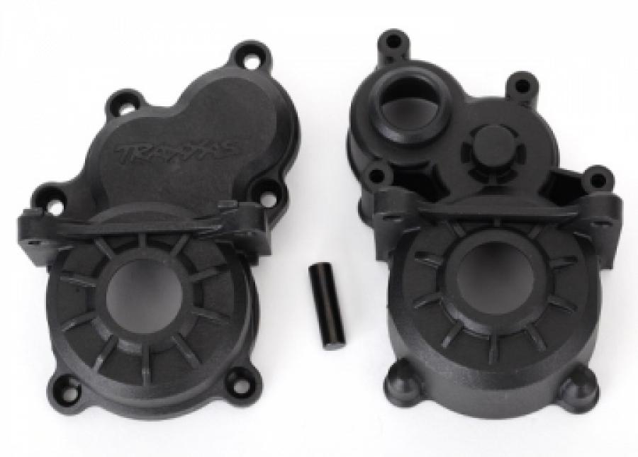 Traxxas Gearbox halves (front & rear)/ idler gear shaft TRX8691