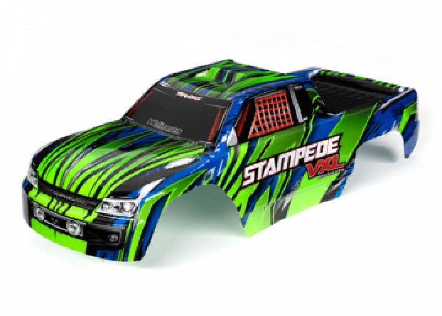 Traxxas Body Stampede VXL 2WD Green & Blue Painted TRX3620G