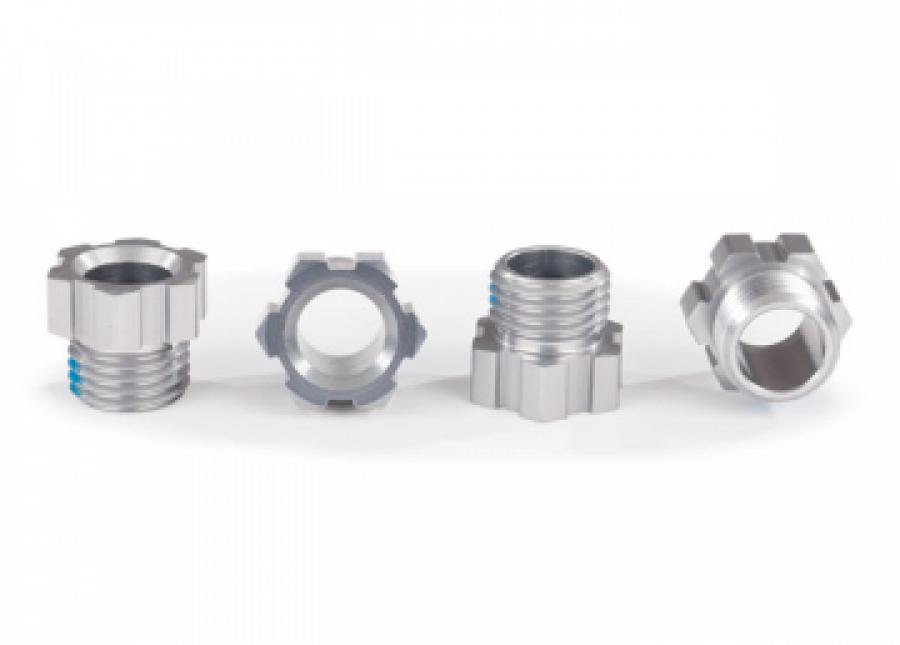 Traxxas Stub Axle Nut Alu Silver (4) TRAXX TRX8886A