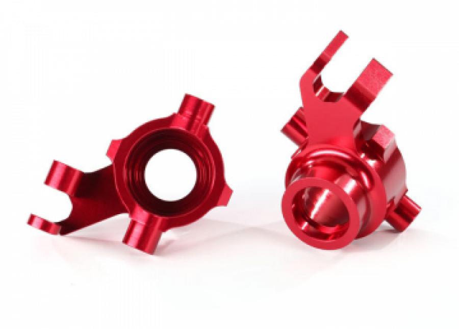 Traxxas Steering Blocks Alu Red (Pair) Maxx TRX8937R