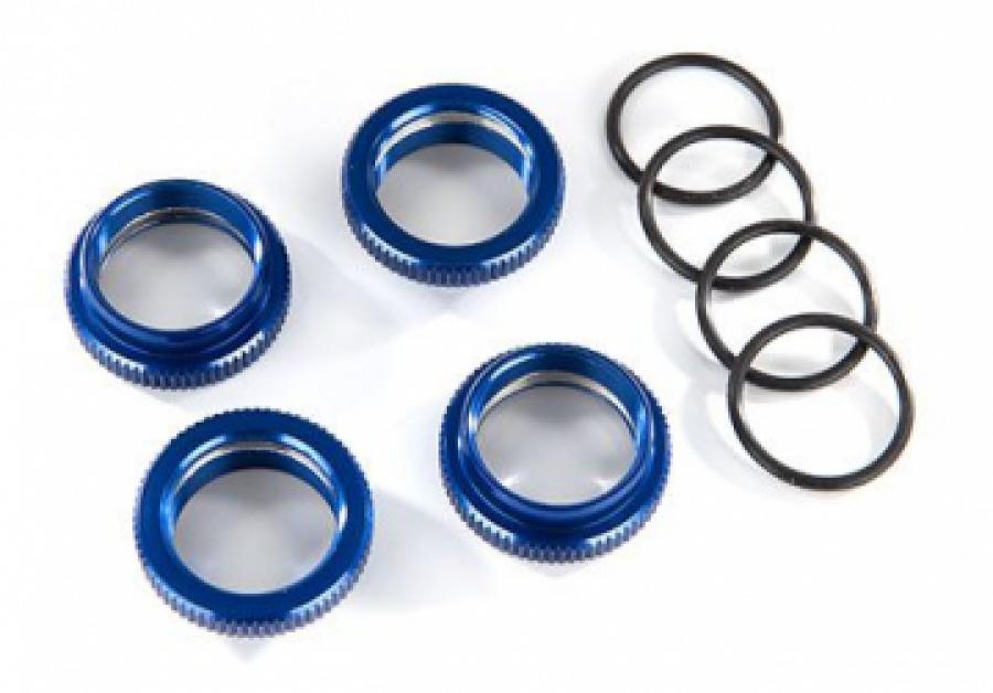 Traxxas Spring Adjuster Alu Blue GT-Maxx (4) TRX8968X