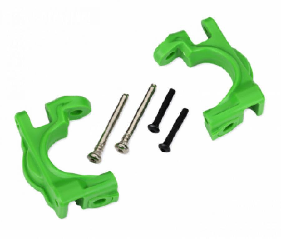 Traxxas Caster Blocks (C-Hub) HD Green L+R (for Upgrade Kit #9080) TRX9032G