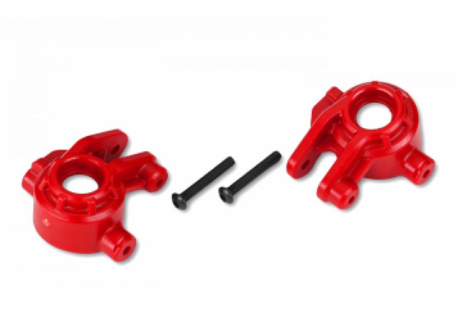 Traxxas Steering Blocks HD Red L+R (for Upgrade Kit #9080) TRX9037R