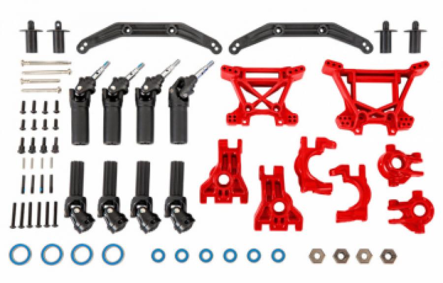 Traxxas Upgrade Kit Heavy Duty Red Hoss, Rustler, Slash - 4x4 TRX9080R