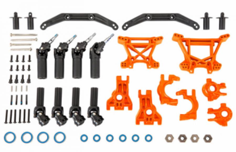 Traxxas Upgrade Kit Heavy Duty Orange Hoss, Rustler, Slash - 4x4 TRX9080T