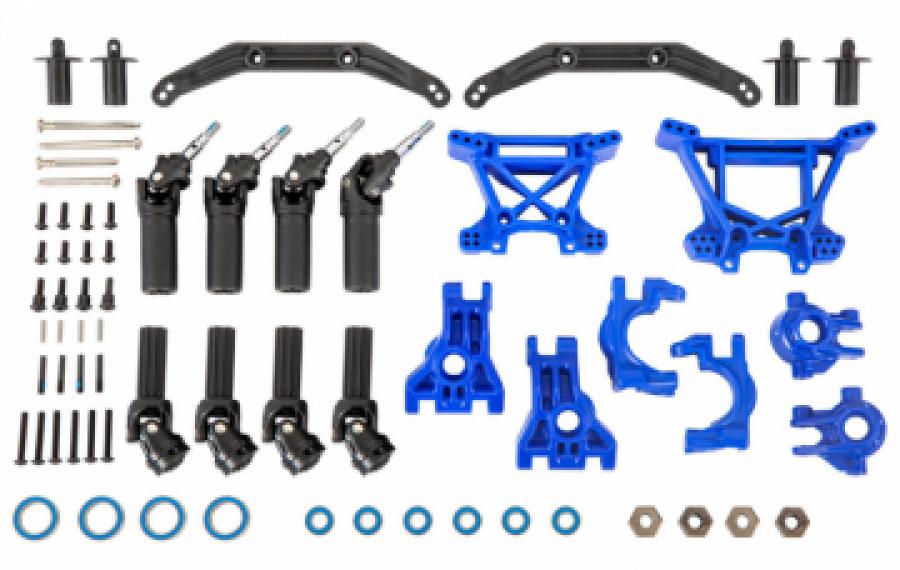 Traxxas Upgrade Kit Heavy Duty Blue Hoss, Rustler, Slash - 4x4 TRX9080X