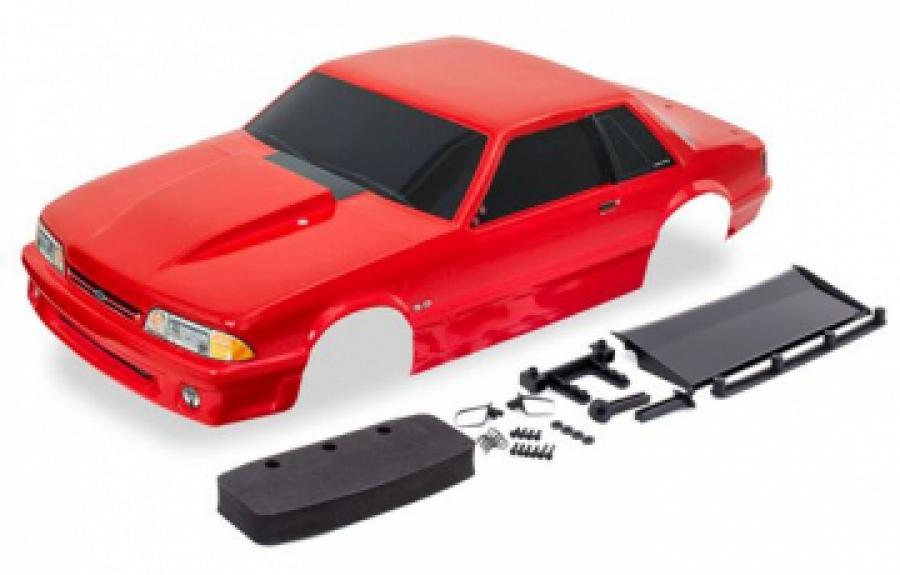 Traxxas Body Ford Mustang Drag Slash Red TRX9421R