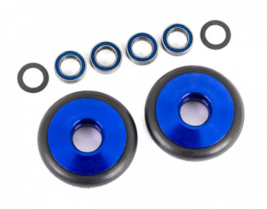 Traxxas Wheel Set Alu Blue Wheelie Bar  Drag Slash TRX9461X