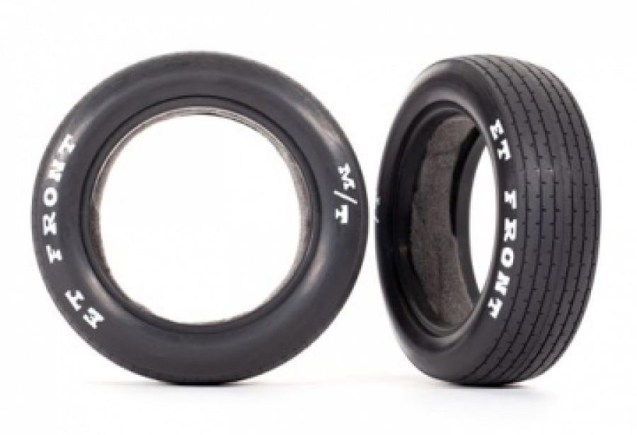 Traxxas Tires Front with Inserts (2)  Drag Slash TRX9470