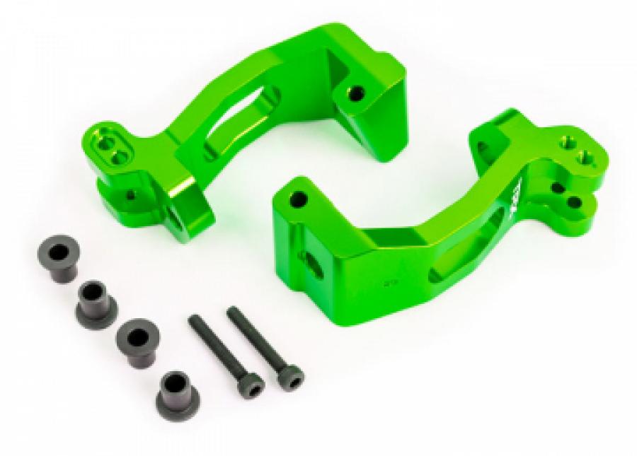 Traxxas Caster Blocks (C-Hub) Alu Green L+R Sledge TRX9532G