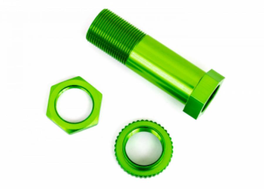 Traxxas Servo Saver Post with Nuts Alu Green Sledge TRX9545G