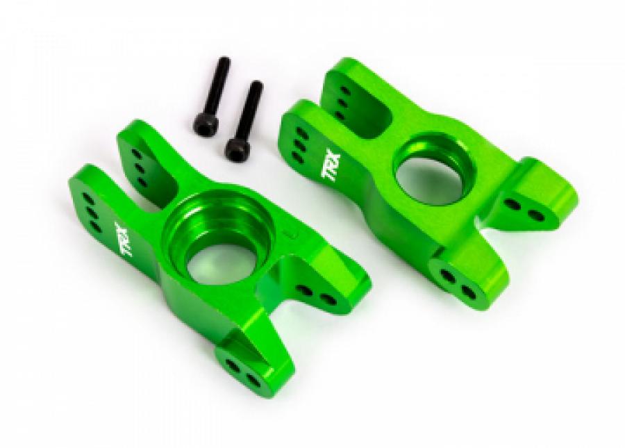 Traxxas Carriers Stub Axle Alu Green (Pair) Sledge TRX9552G
