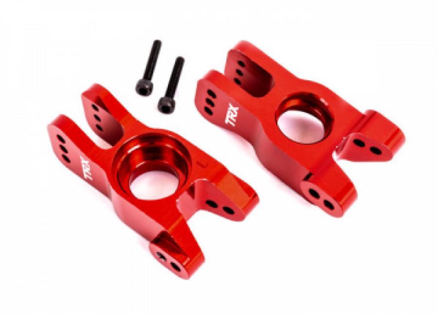 Traxxas Carriers Stub Axle Alu Red (Pair) Sledge TRX9552R