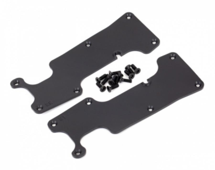 Traxxas Suspension Arm Covers Rear L+R Black Sledge TRX9634