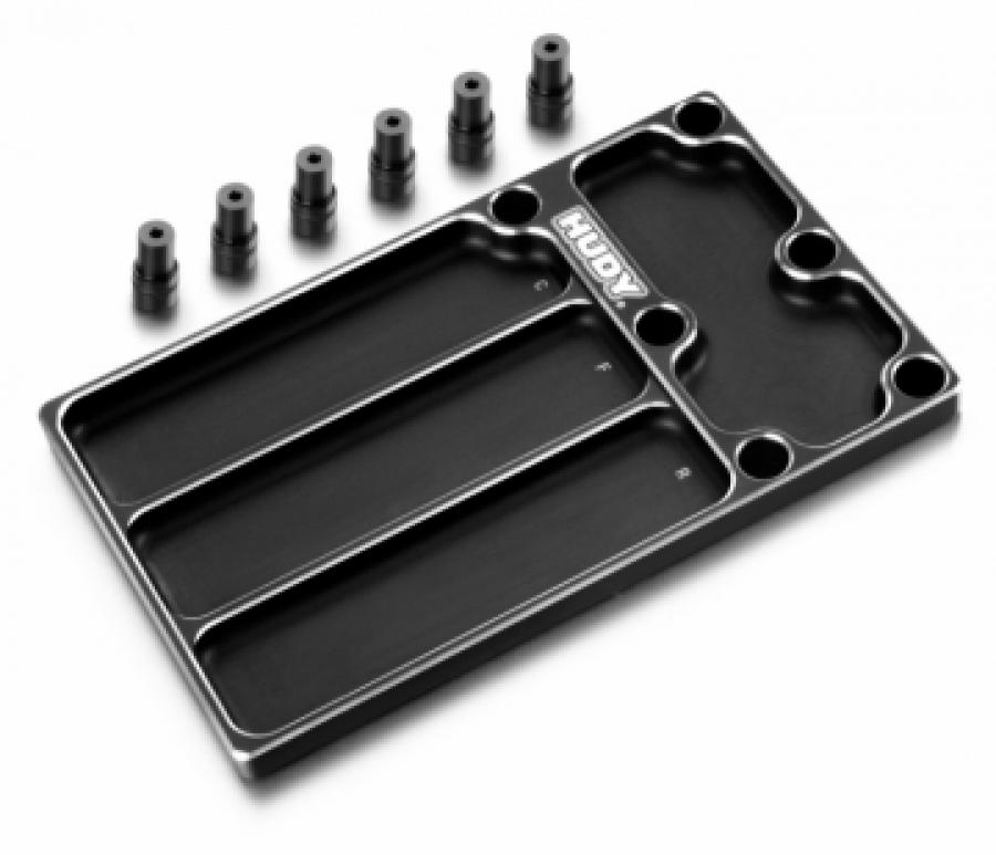 Hudy Alu Tray for 1/8 Off-road Diff Assembly 109841