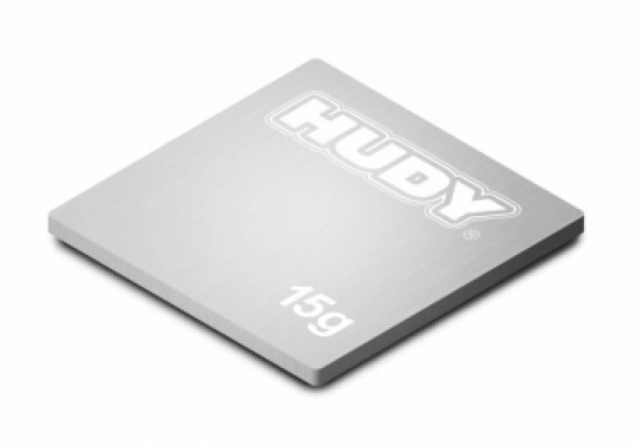 Hudy Pure Tungsten Weight Thin - 24.5x24.5mm - 15g 293086