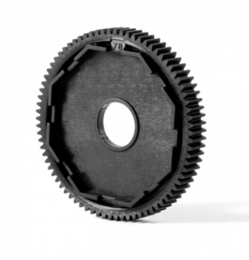 Composite 3-Pad Slipper Clutch Spur Gear 78T 48p