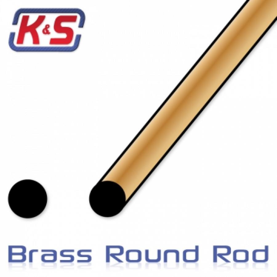1 Meter Round Brass Rod 3.5 mm dia (5pcs