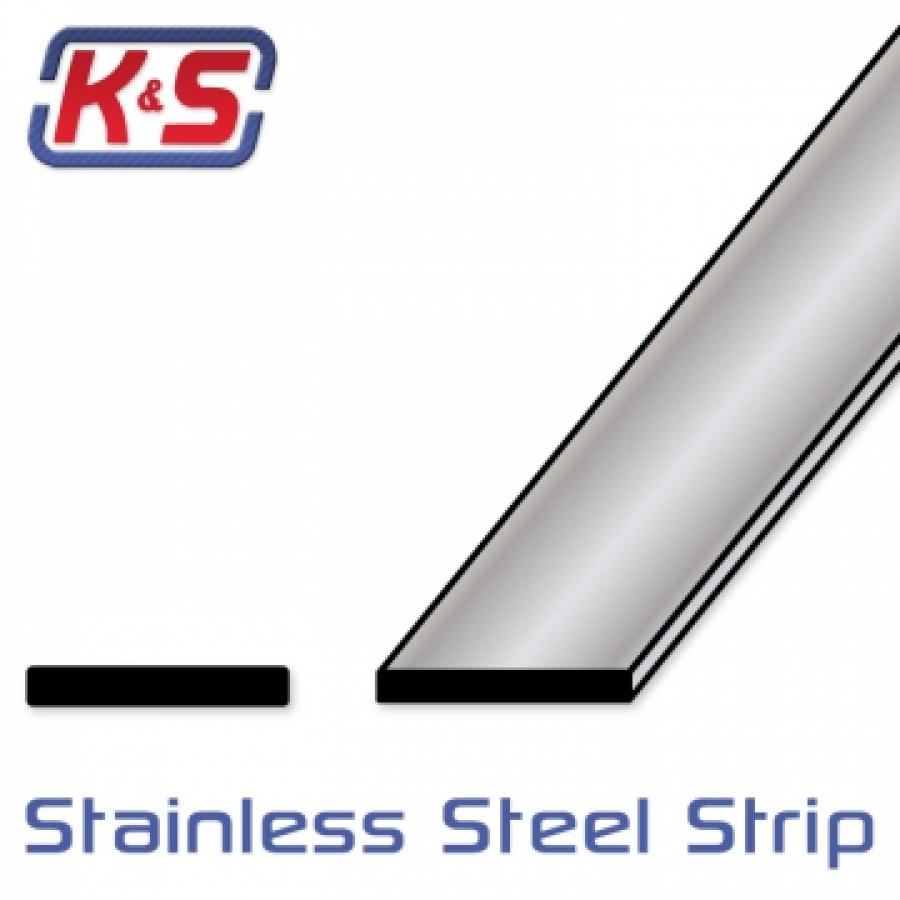 Stainless Strip 0.25 x 25.4 x 305 mm (1pcs)
