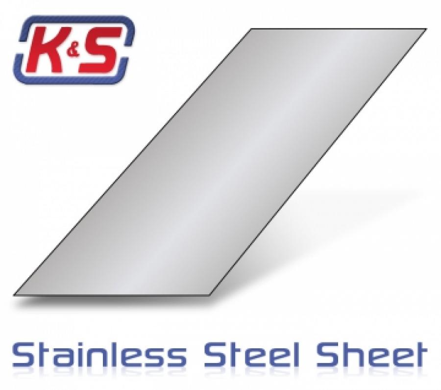 Stainless Sheet 0.7 x 150 x 305 mm (1pcs