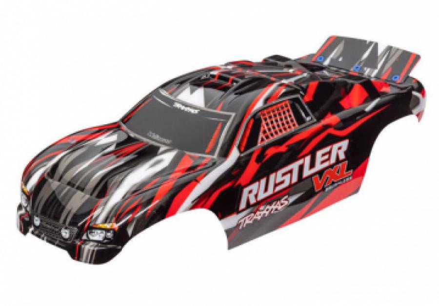 Traxxas Body Rustler VXL 2WD Red Painted TRX3726