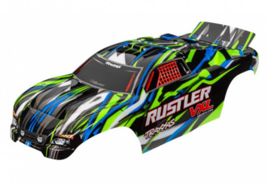 Traxxas Body Rustler VXL 2WD Green Painted TRX3726G